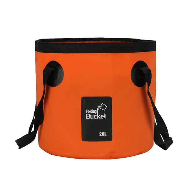 Collapsible Bucket, Camping Water Storage Container 5.3 Gallon(20L) Portable Folding Wash Basin for Traveling Hiking Fishing Boating Gardening
