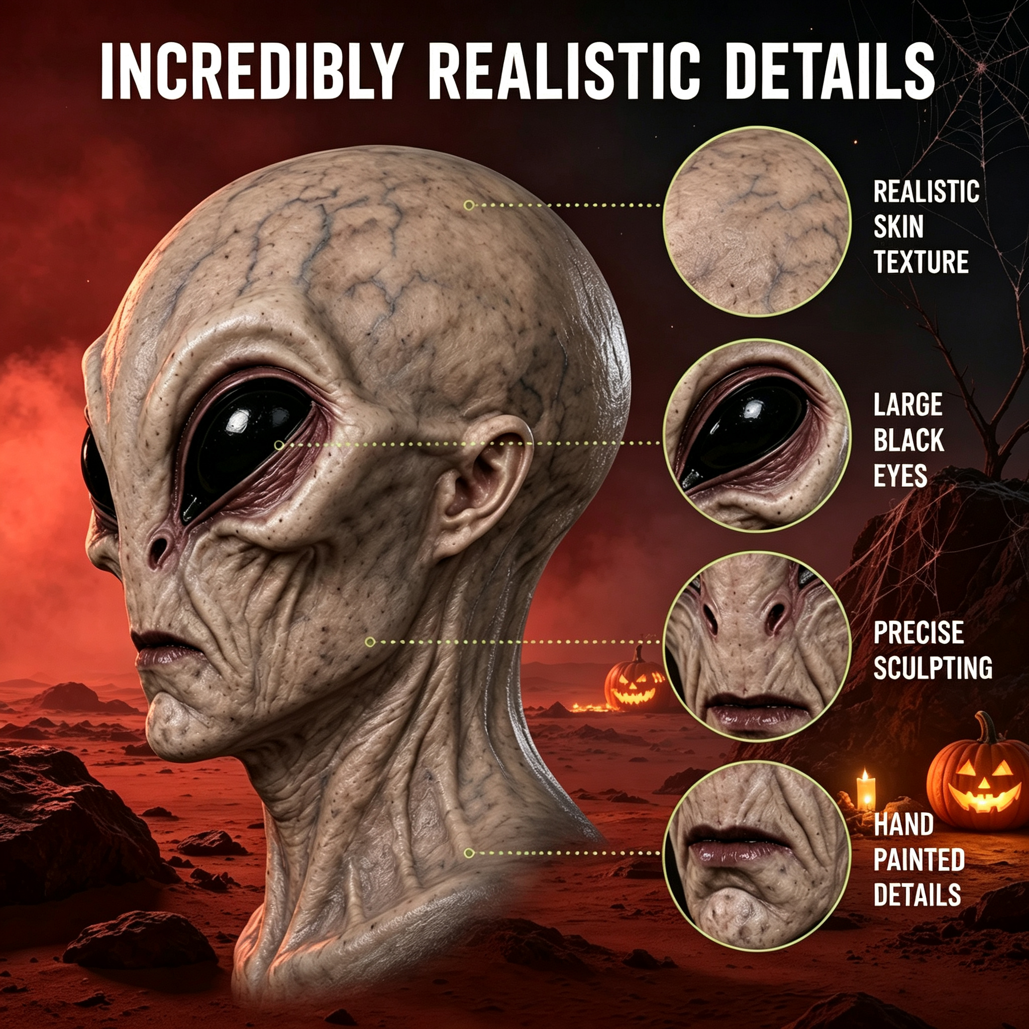 🎁Last Day Promotion 49% OFF🔥Lifelike Alien Silicone Mask