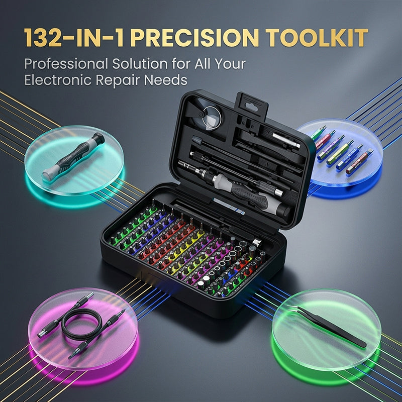132-in-1 Micro Magnetic Screwdriver Set