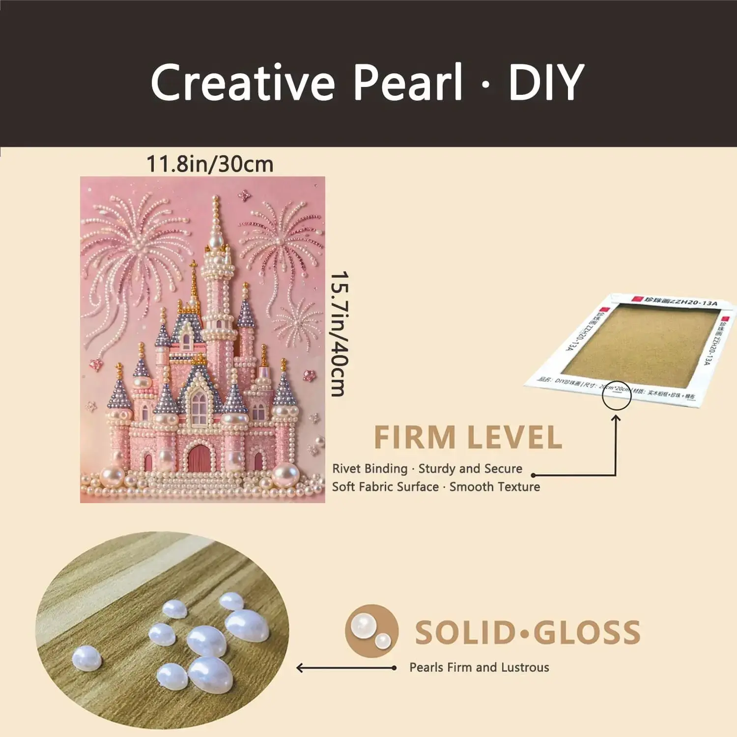 Fireworks Romantic Eiffel Tower 5D Beads Painting Set for DIY Art