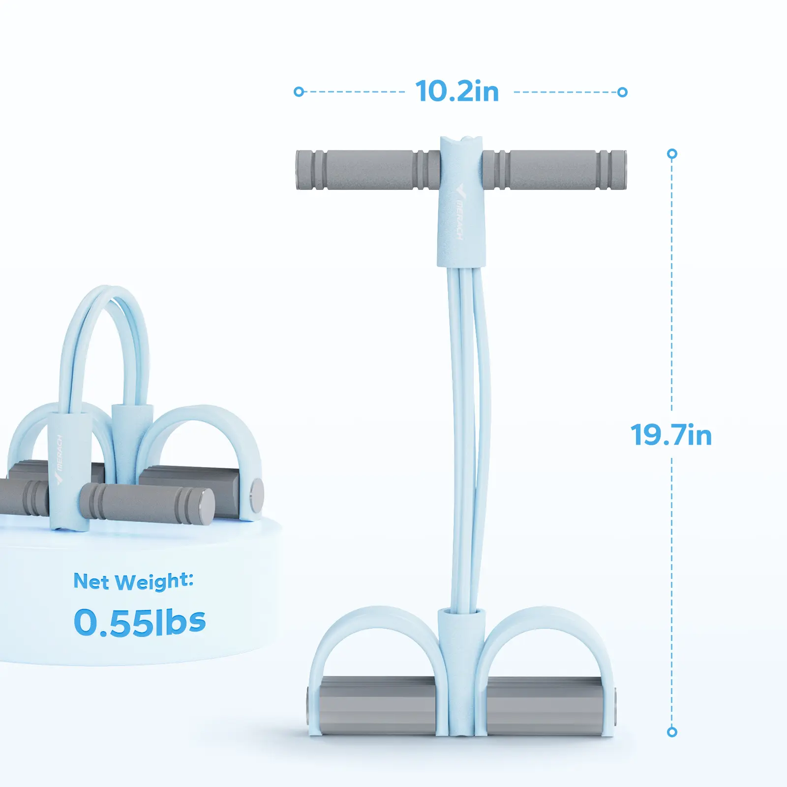 Merach Multifunction Pedal Resistance Band for Home Gym