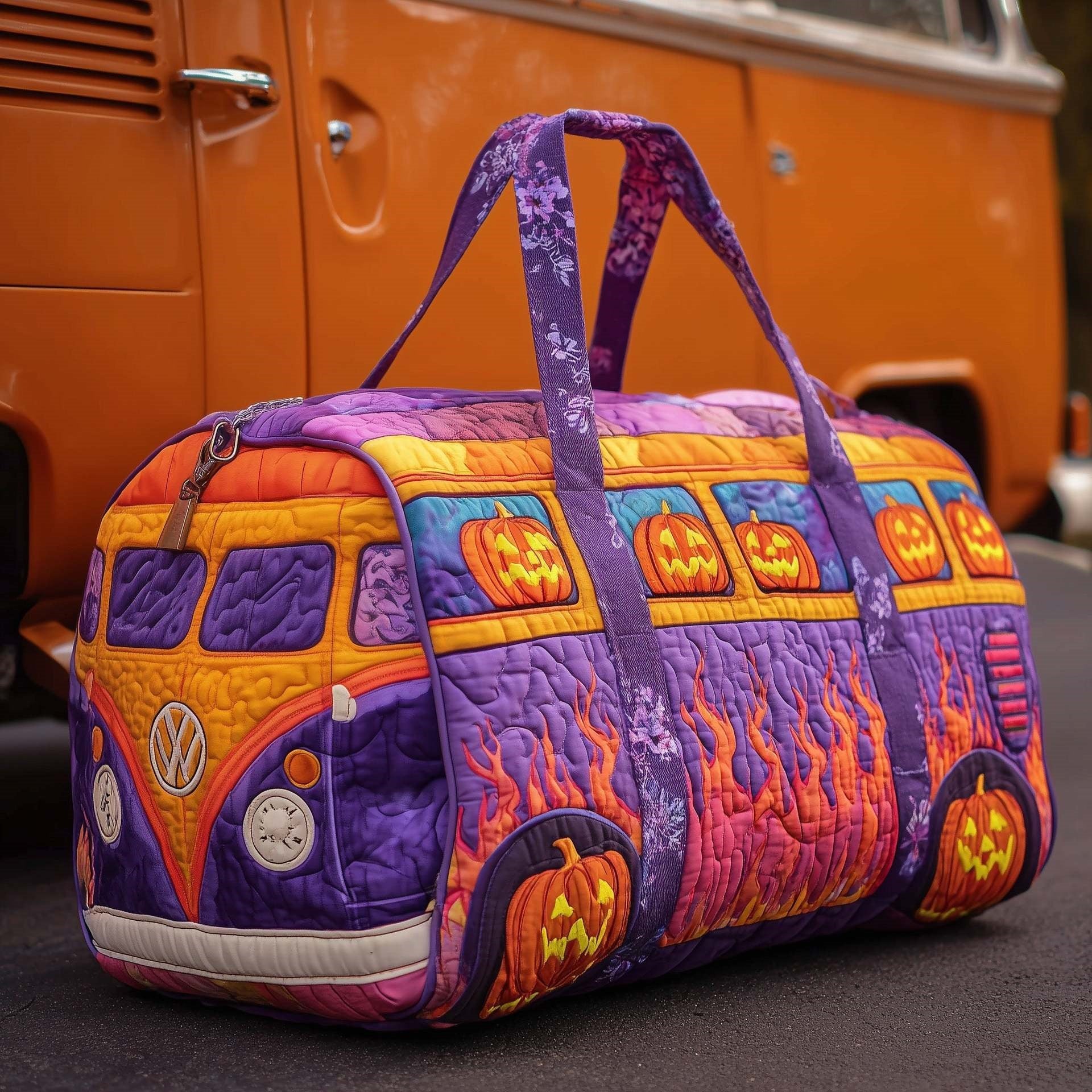 🔥50% OFF✨Hippie Van Quilted Duffle Bag