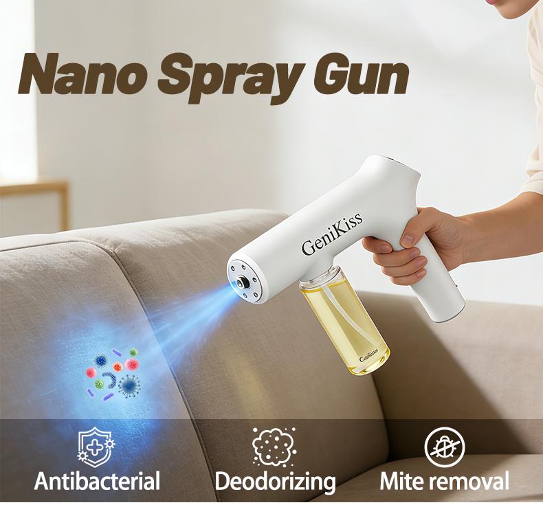 GeniKiss Nano Blue Light Probiotic Deodorizer, indoor odor removal, pet deodorant. Bio-enzymes break down urine, disinfect and deodorize, Plant-extracted, safe and non-toxic for pets, Floral scent Air Freshener Spray GeniKiss Nano Blue Light Probiotic Deodorizer, indoor odor removal, pet deodorant. Bio-enzymes break down urine, disinfect and deodorize, Plant-extracted, safe and non-toxic for pets, Floral scent Air Freshener Spray