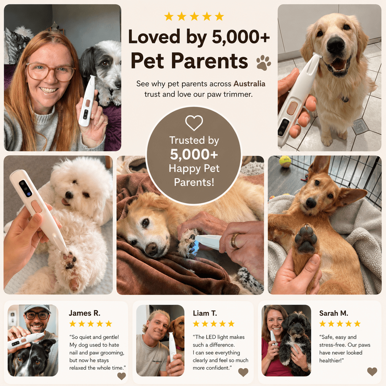 LED Pet Trimmer – Safe Grooming