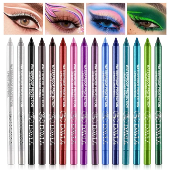 Matte & Metallic Glitter Eyeliner Set - 15 Colors