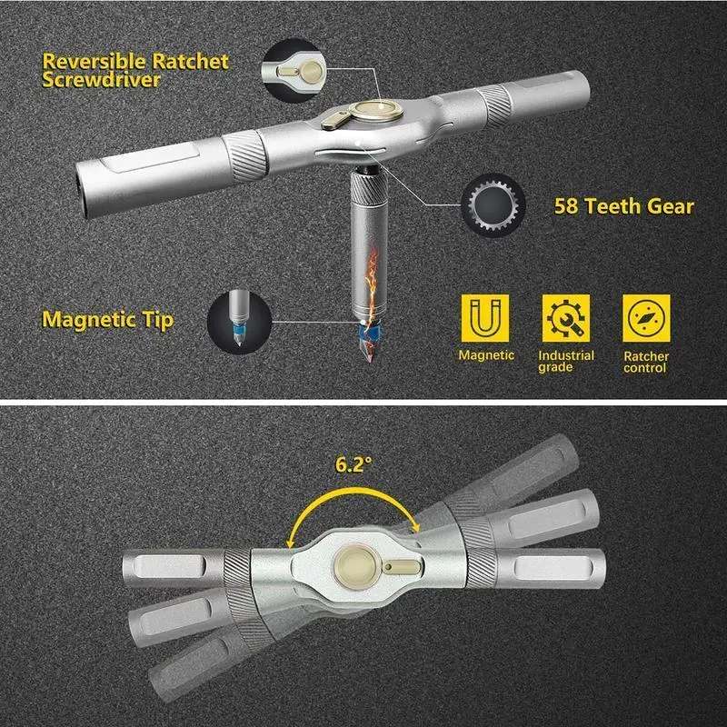 SEESE 24 in 1 Magnetic Screwdriver Set - Portable Tool Kit