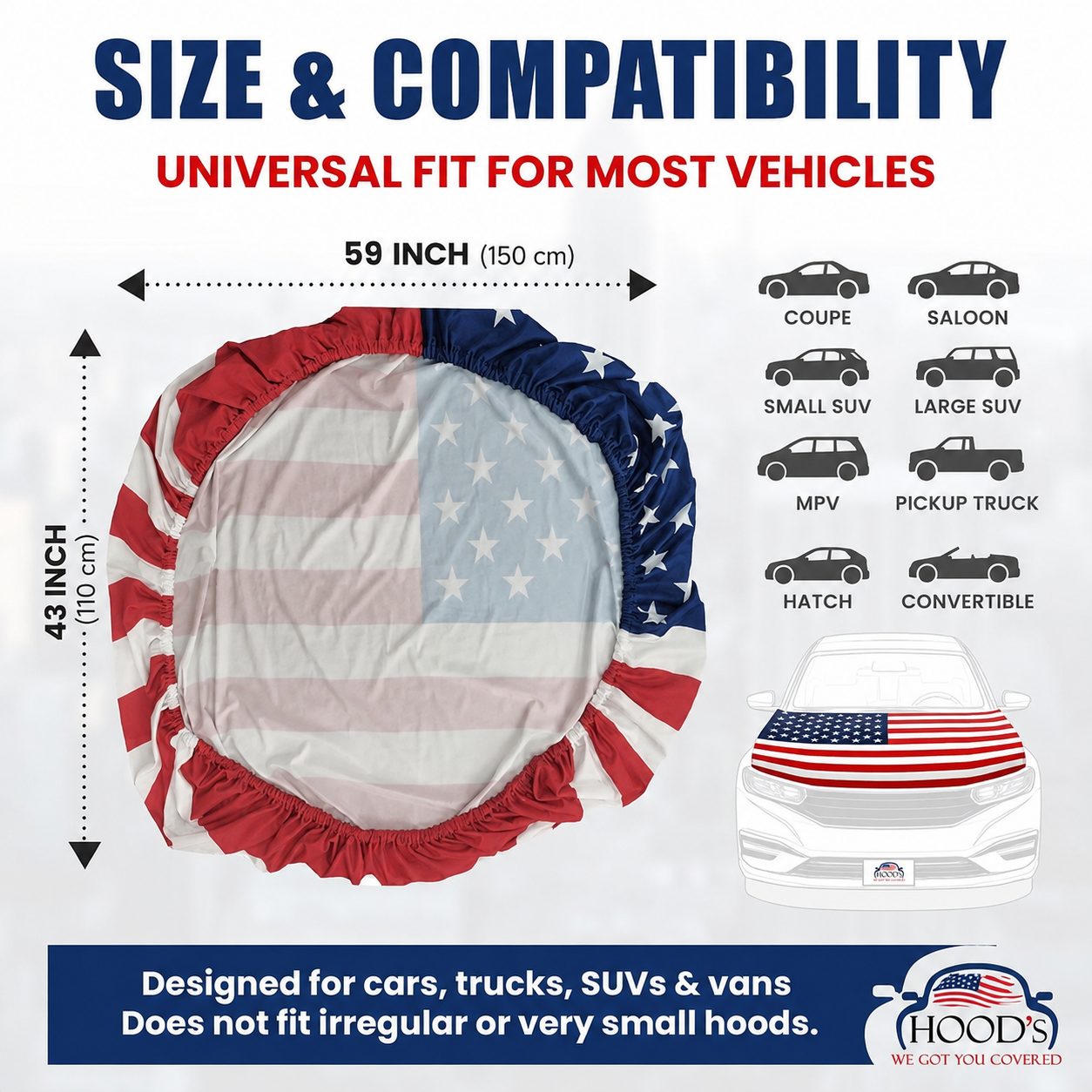 🎉4th Of July Flash Sale 65K+🔥American Car Hood Flag🦅