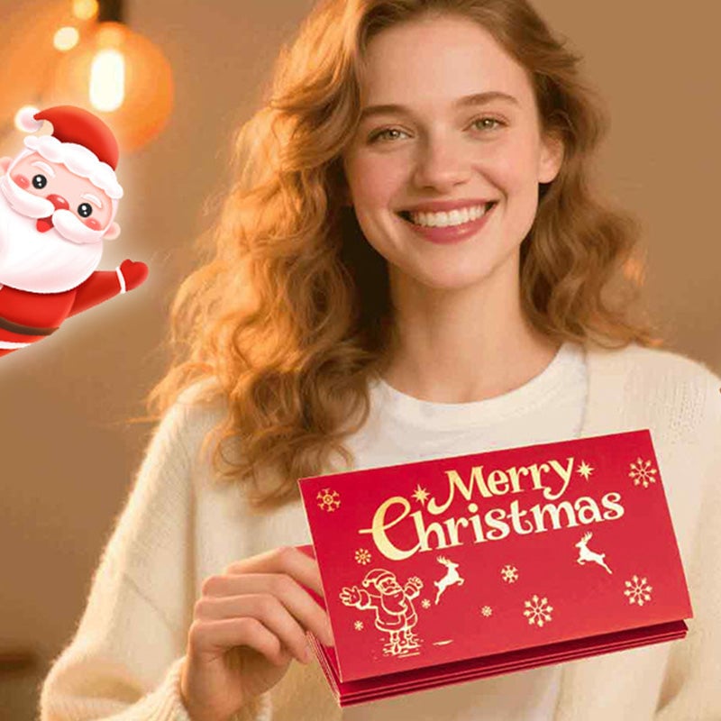Foldable 6-Slot Christmas Red Envelope