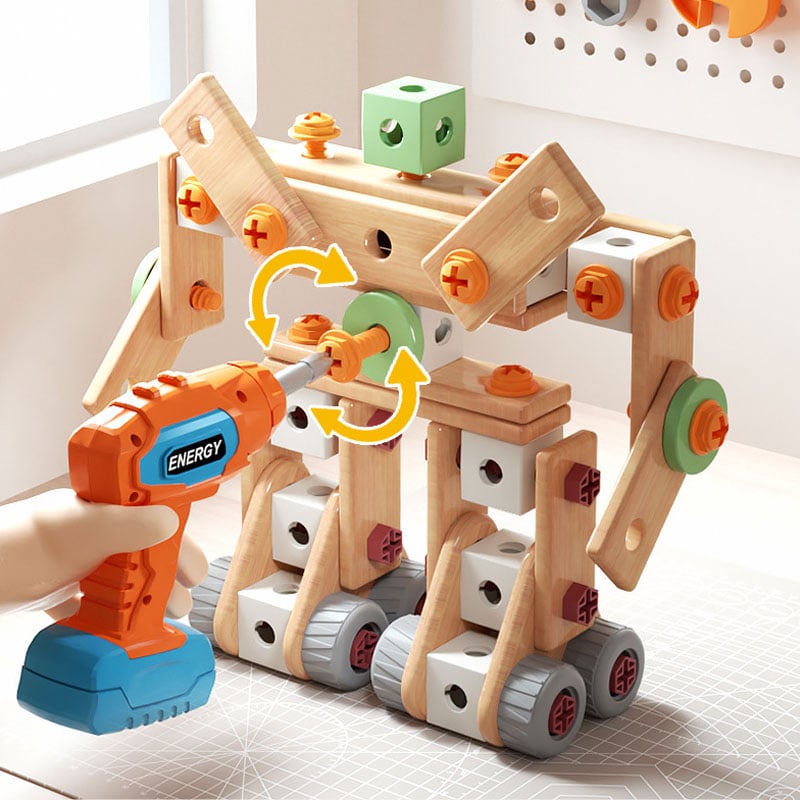Kids' Electric Drill Screw Building Set