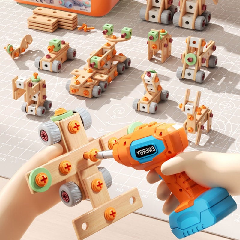 Kids' Electric Drill Screw Building Set
