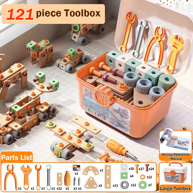 Kids' Electric Drill Screw Building Set