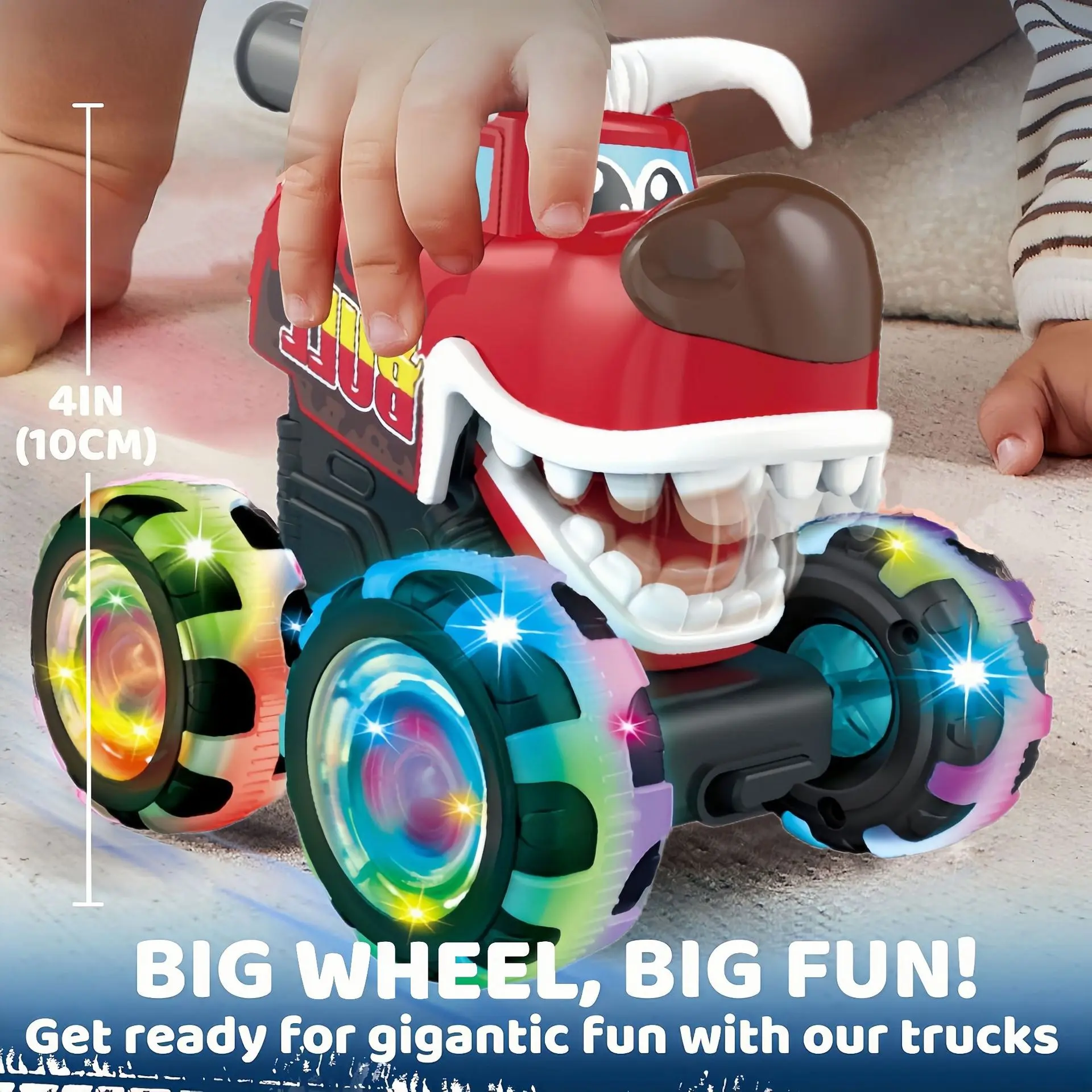 Glowing Monster Big Foot Toy Car