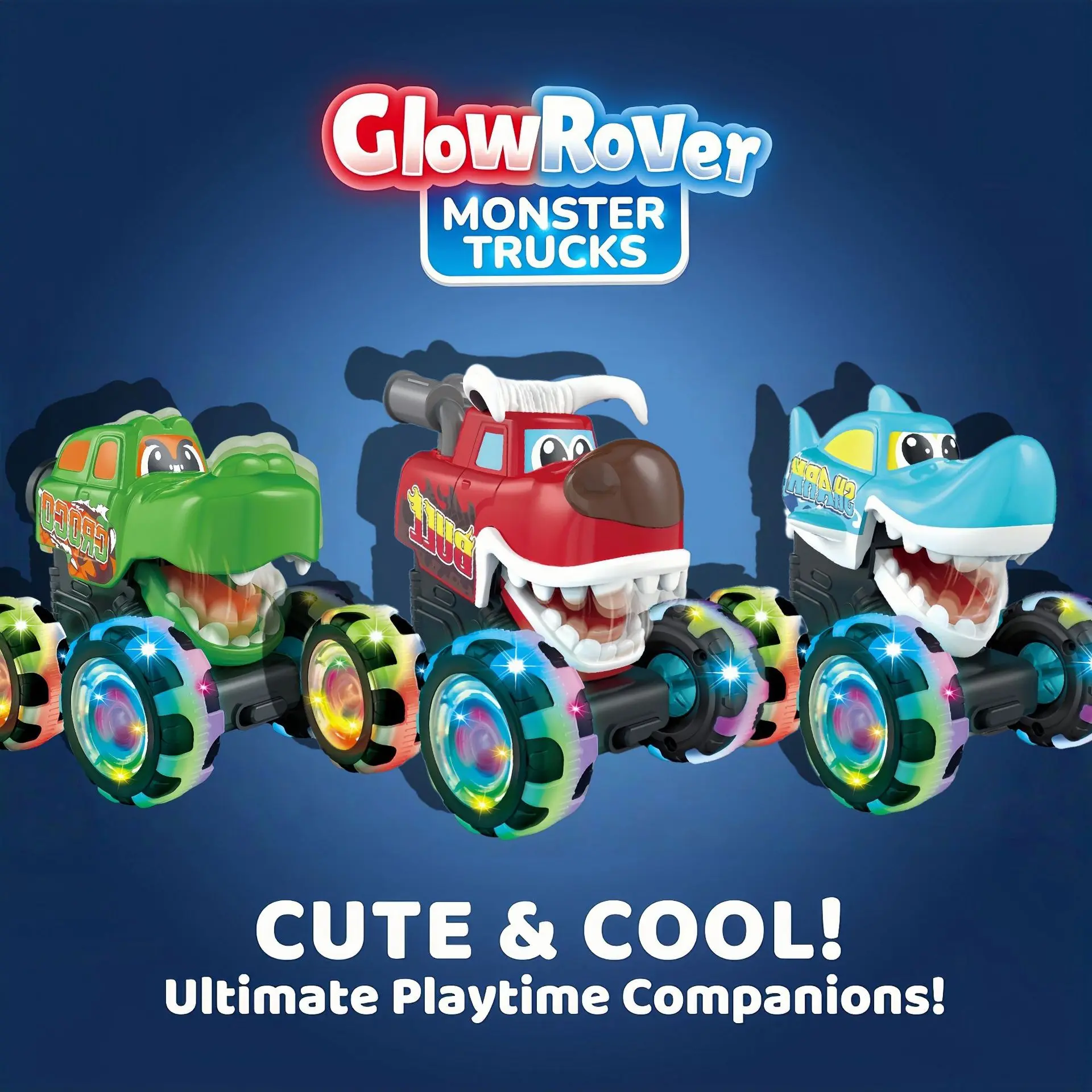 Glowing Monster Big Foot Toy Car