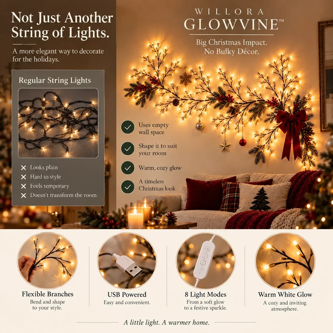 Flexible Christmas Wall Lights