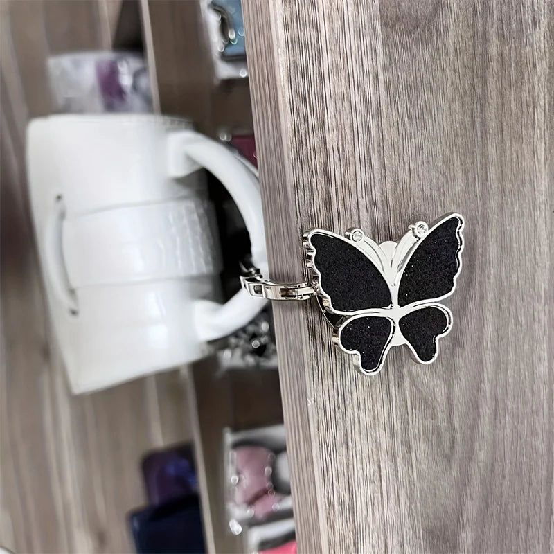 Butterfly Purse Hook Foldable Handbag Table Hanger for Women