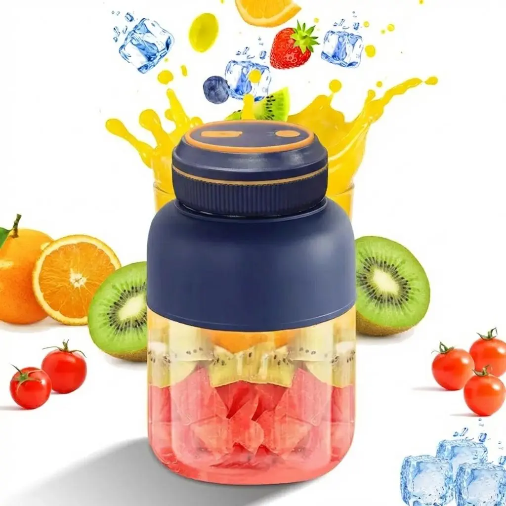 [Ensure the juicer is tightened before use.]Portable Household Appliances Juicer,USB Rechargeable Juice Blender Cup,Multifunctional juicermachine ,Summer Essentials Smoothieblender