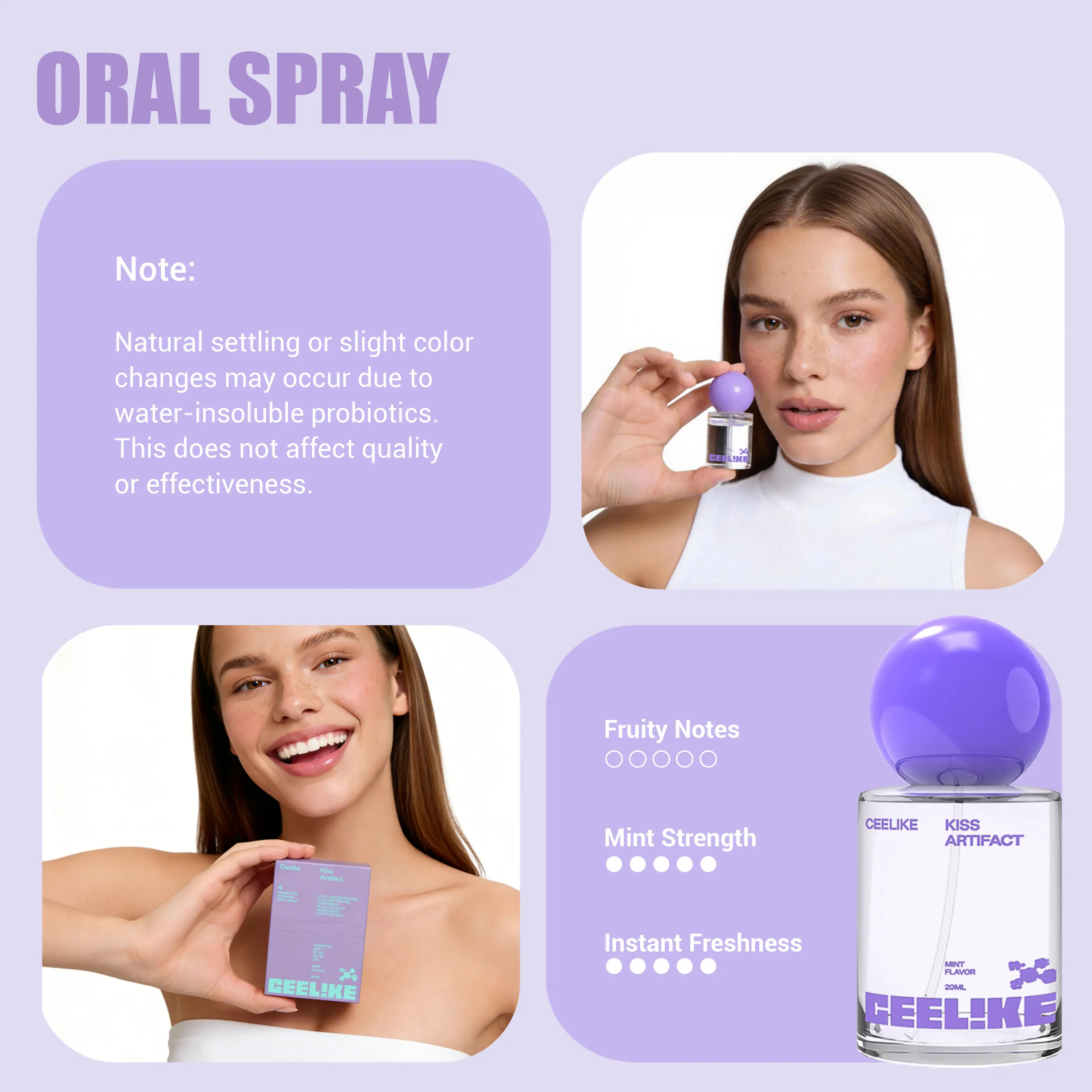 Probiotic Oral Spray 20ml - Sugar-Free Freshness