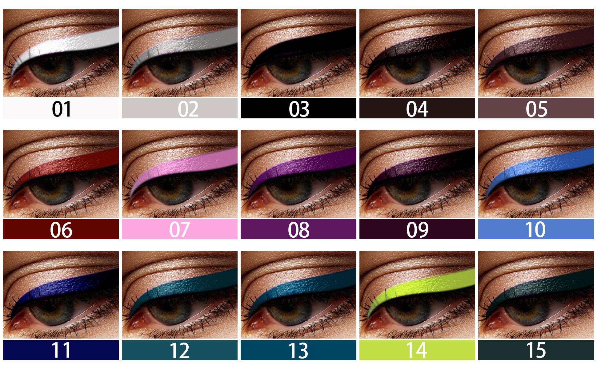 【Summer Sale Deals】Matte & Metallic Glitter Eyeliner Set - Multi-Function Eye Shadow & Lip Liner Pencils, Smooth Creamy Blendable Eye Makeup Kit for Novices & Professionals