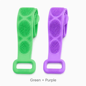 Silicone Bath Brush Double-Sided Exfoliating Back Scrubber