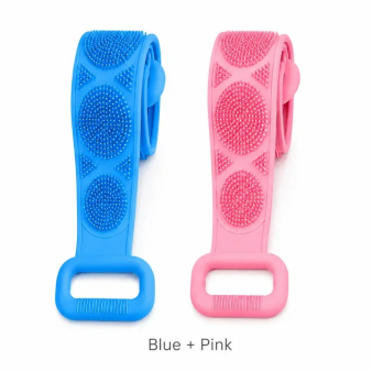 Silicone Bath Brush Double-Sided Exfoliating Back Scrubber