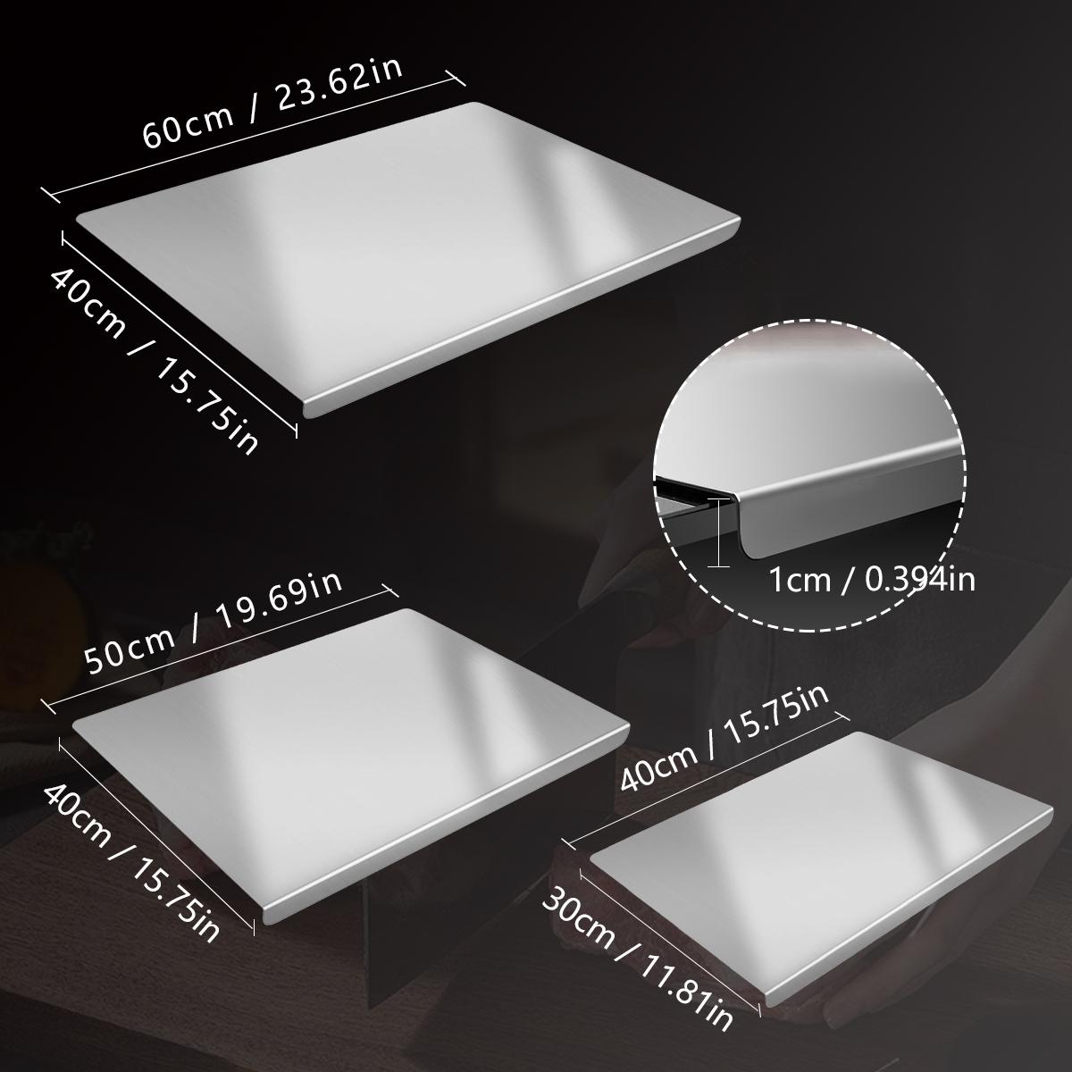Premium Stainless Steel Cooking Cutting Board - Durable Chopping Board with Non-slip Rubber Base, Heavy Duty for Meat, Vegetables, Kitchen Gadgets, Christmas Gifts for Mothers, Family Premium Stainless Steel Cooking Cutting Board - Durable Chopping Board with Non-slip Rubber Base, Heavy Duty for Meat, Vegetables, Kitchen Gadgets, Christmas Gifts for Mothers, Family