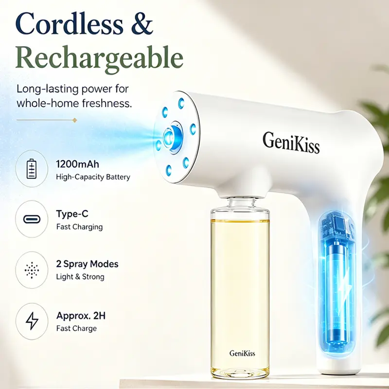 GeniKiss Nano Blue Light Probiotic Deodorizer Spray