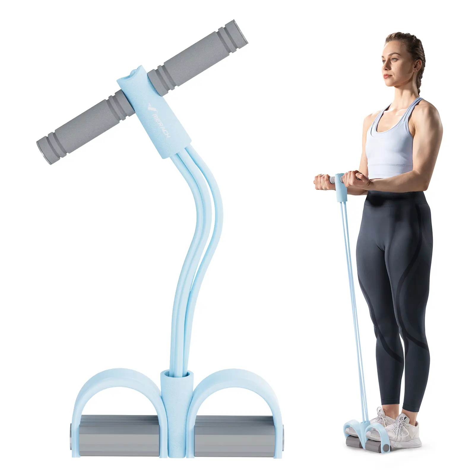 Merach Multifunction Pedal Resistance Band for Home Gym