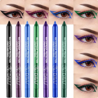 Matte & Metallic Glitter Eyeliner Set - 15 Colors