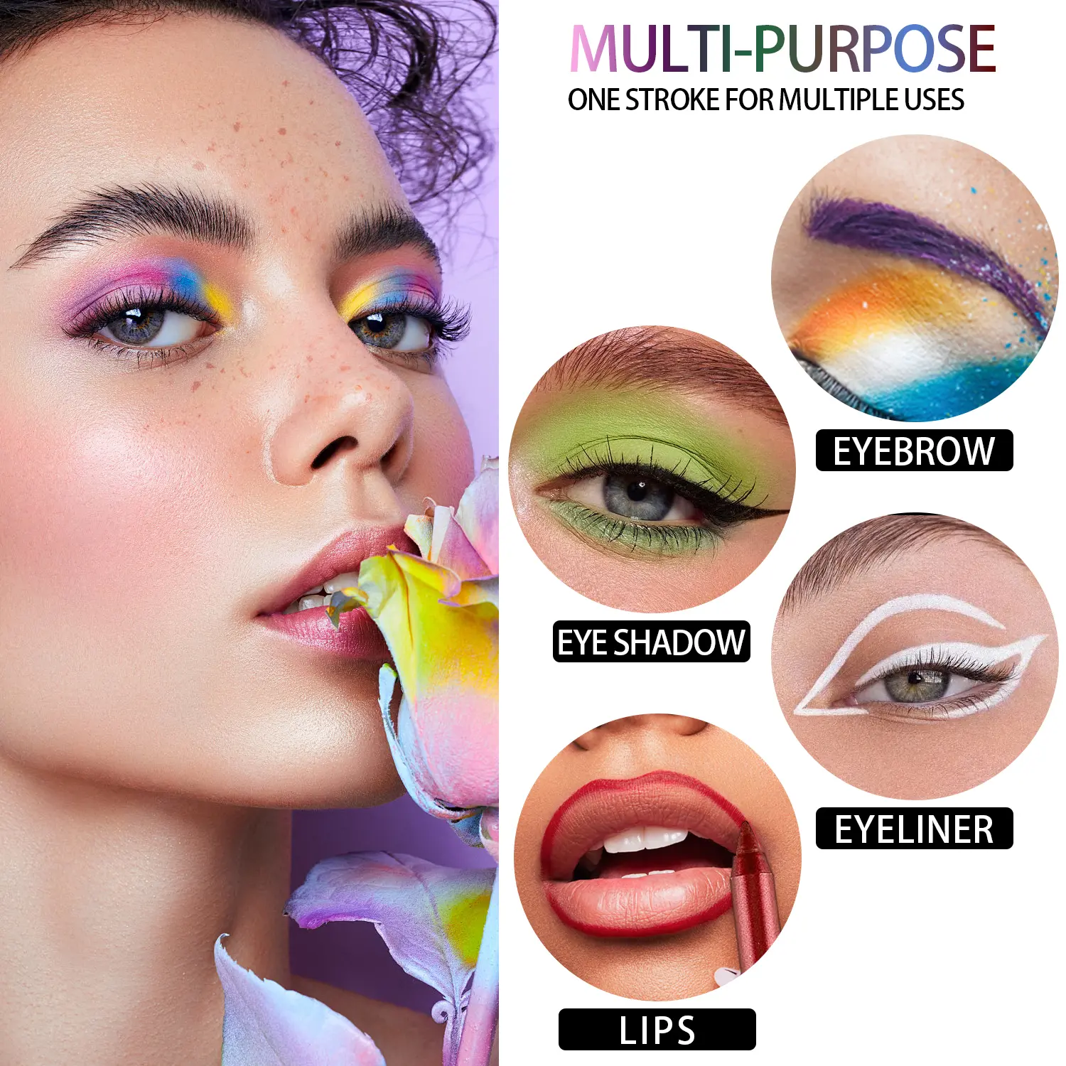 Matte & Metallic Glitter Eyeliner Set - 15 Colors