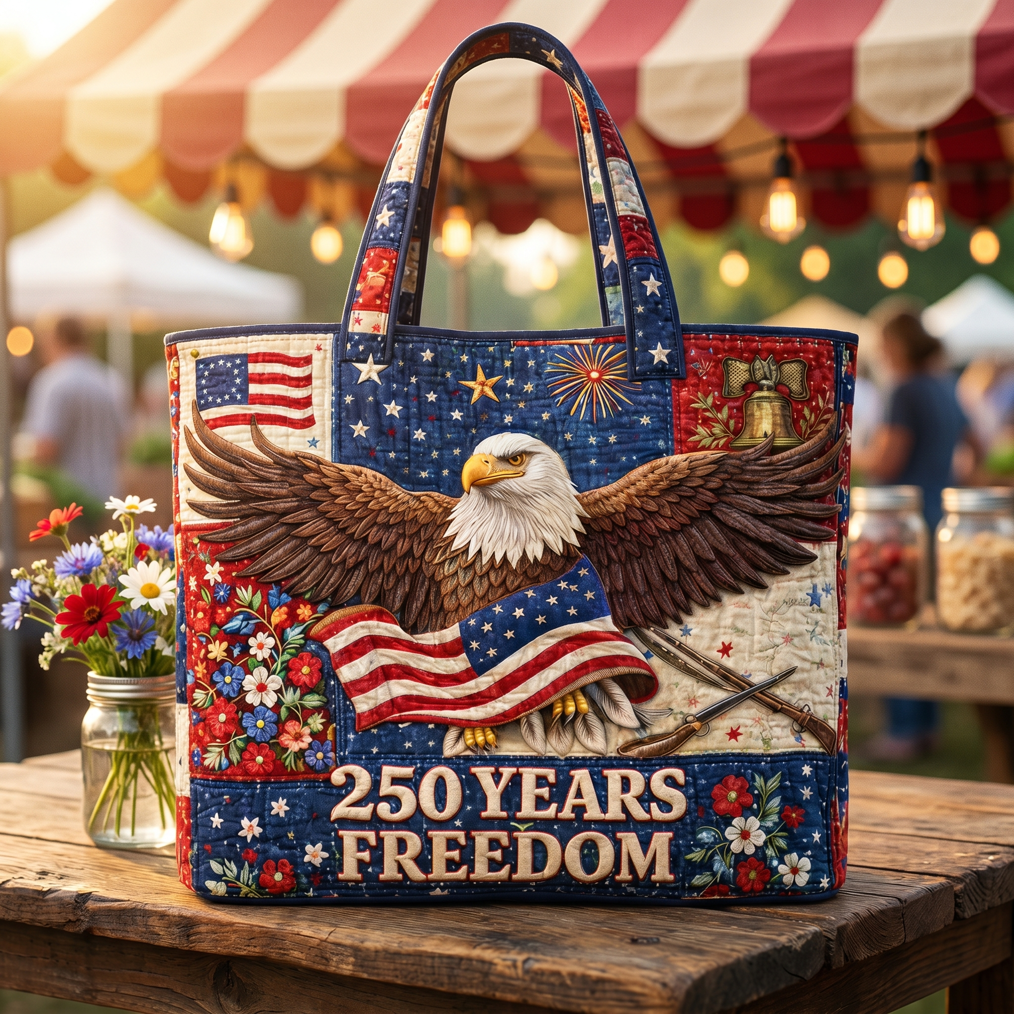 New Arrival US 250th Anniversary American Patriotic Bag
