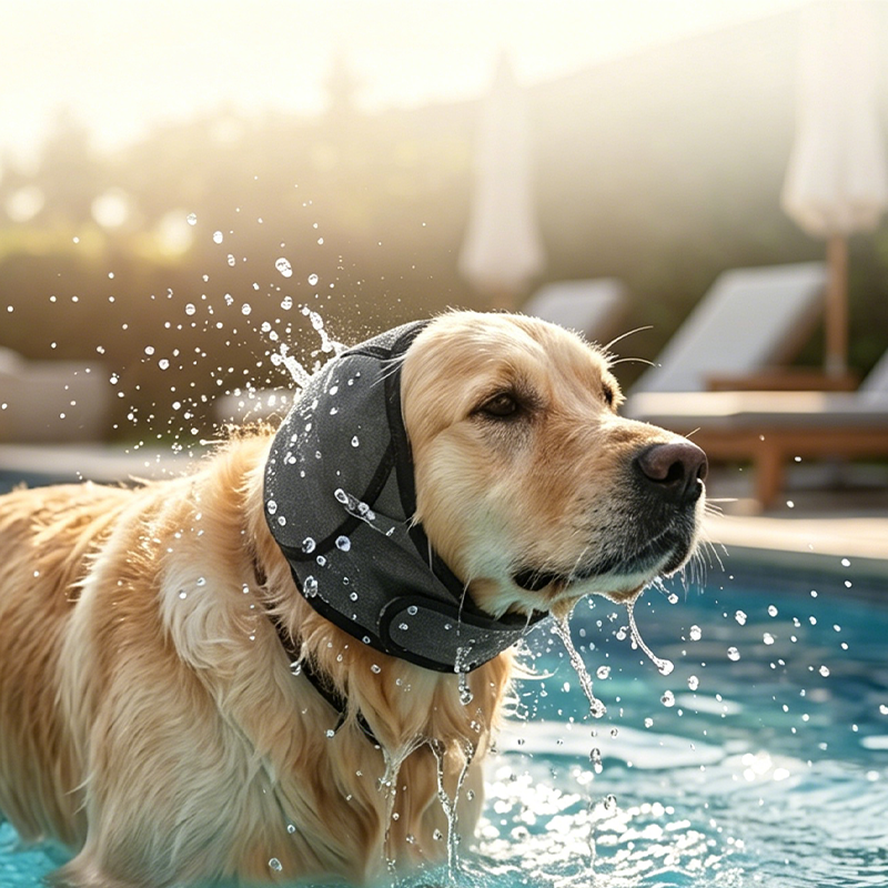 Zomerfresh 50% Discount!Dog Ear Cover for Anxiety, Fireworks & Water – Sound-Dampening Neoprene Protection