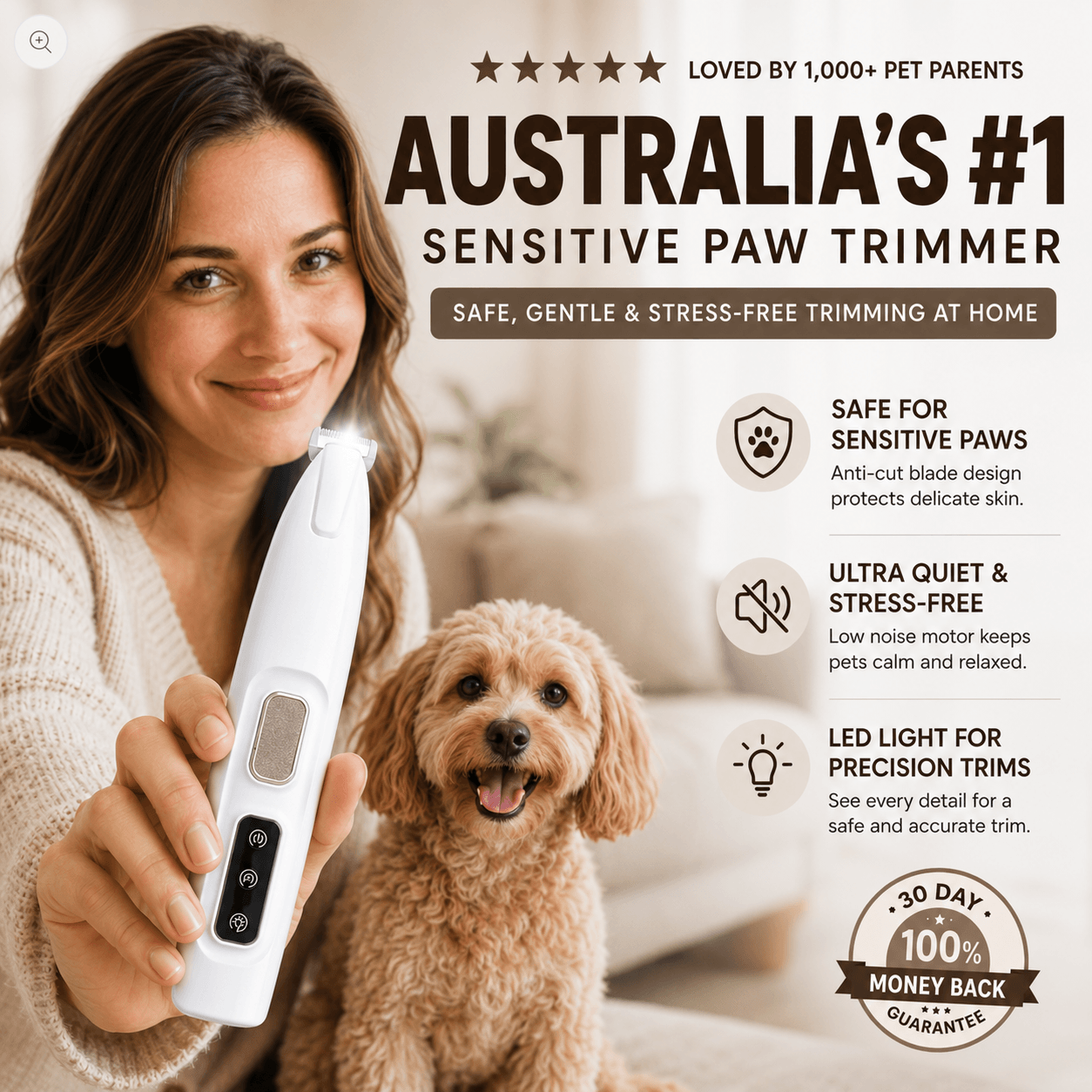LED Pet Trimmer – Safe Grooming
