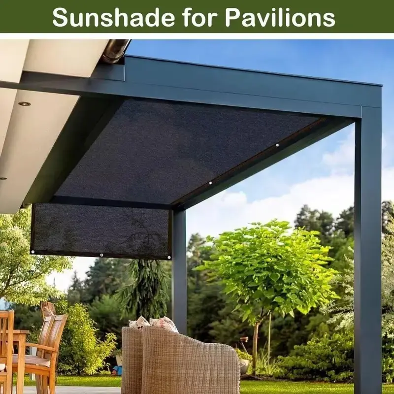 90% Blackout Sun Shade Cloth (Black) 10x13ft,UV-Resistant Shade Net.Heavy-Duty Mesh Shade Net with Reinforced Grommets,Patio, Camping, Garden, Pergola, Greenhouse Summer Essential,Privacy Screen Fence Mesh Shade Net,summervibes outdoorfun.tiktok shop deal