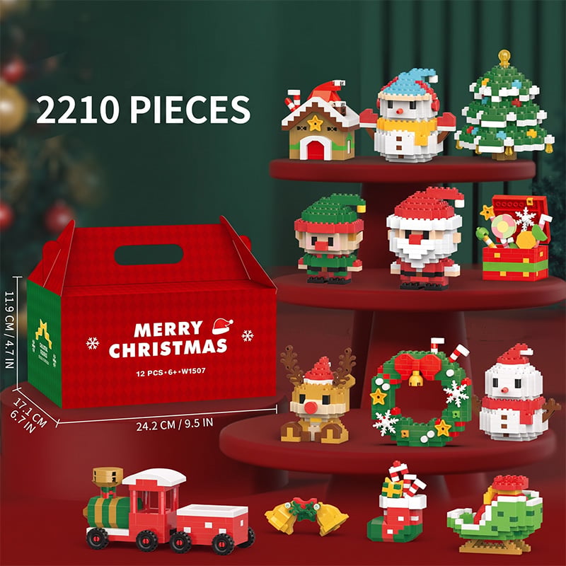 Mini Christmas Building Blocks Set