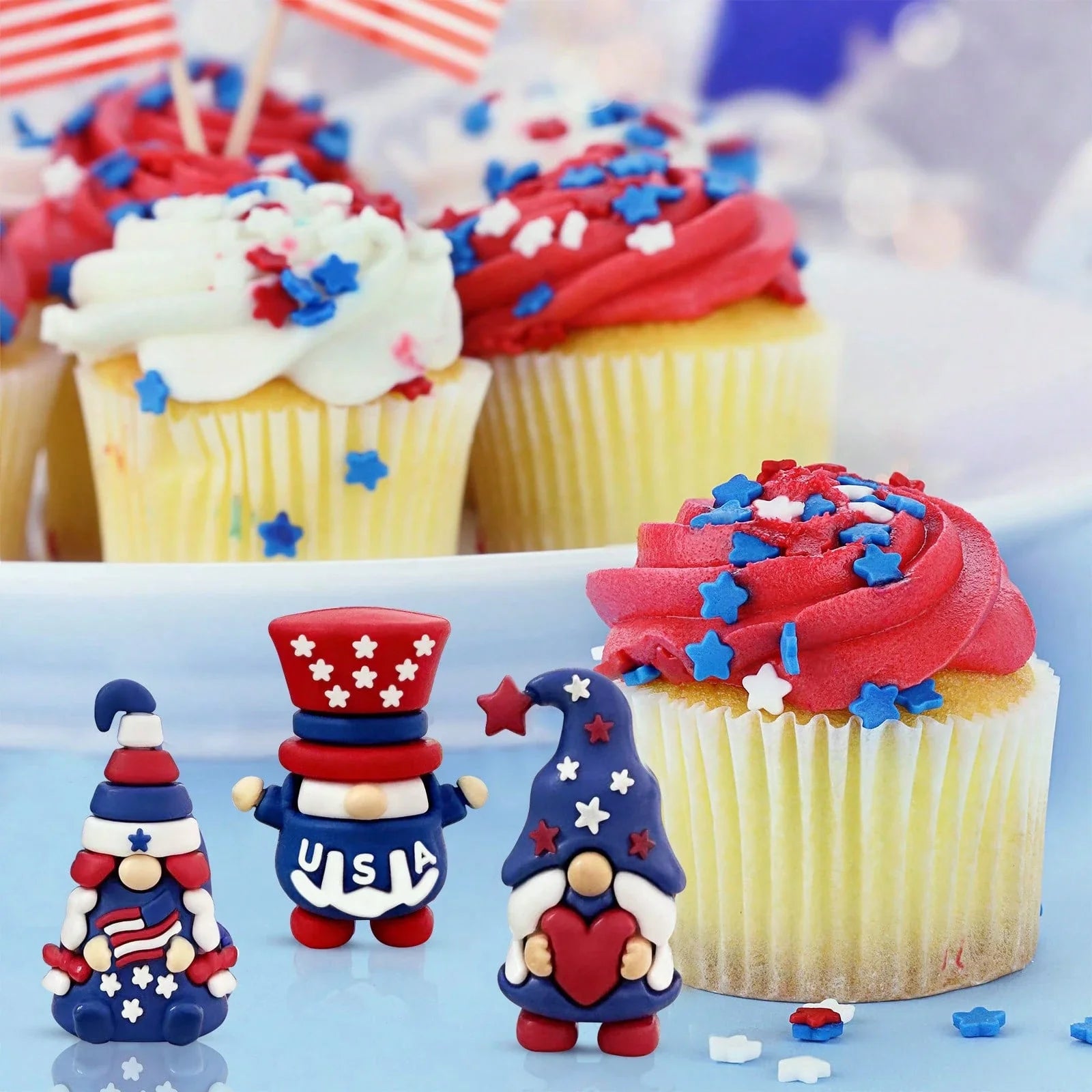 250th Anniversary Patriotic gnome figurine, July 4th gift
