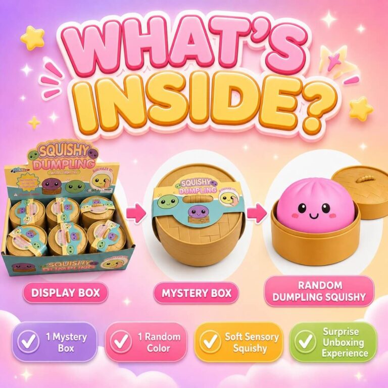 Dumpling squishy whats inside
