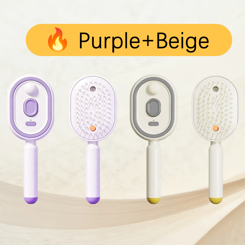 🔥ProGlide™🇬🇧 Scalp Massager Comb 💆‍♀️ – Self-Cleaning 🧼, Tangle-Free ✂️ & Frizz-Control Hair Brush with Soothing Mist Spray 💨✨ | Perfect for Dry, Brittle Hair 💧🌟