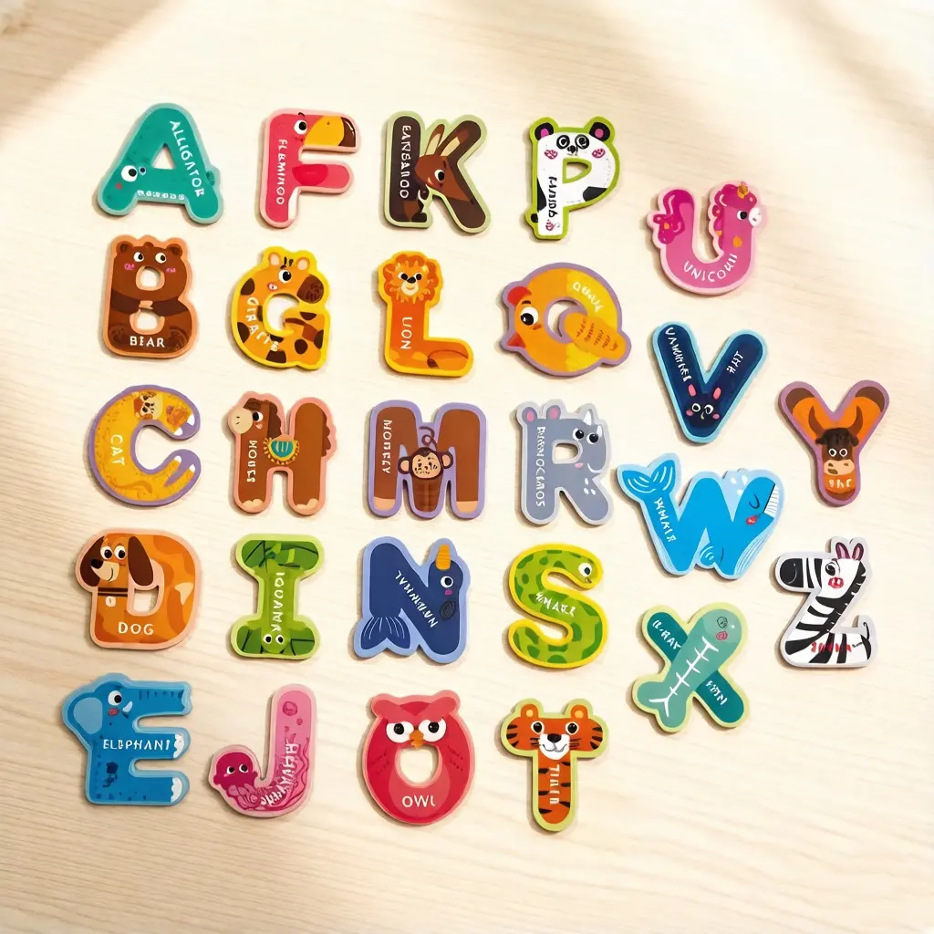Magnetic Letters 26 Animal Alphabet Magnets for Kids