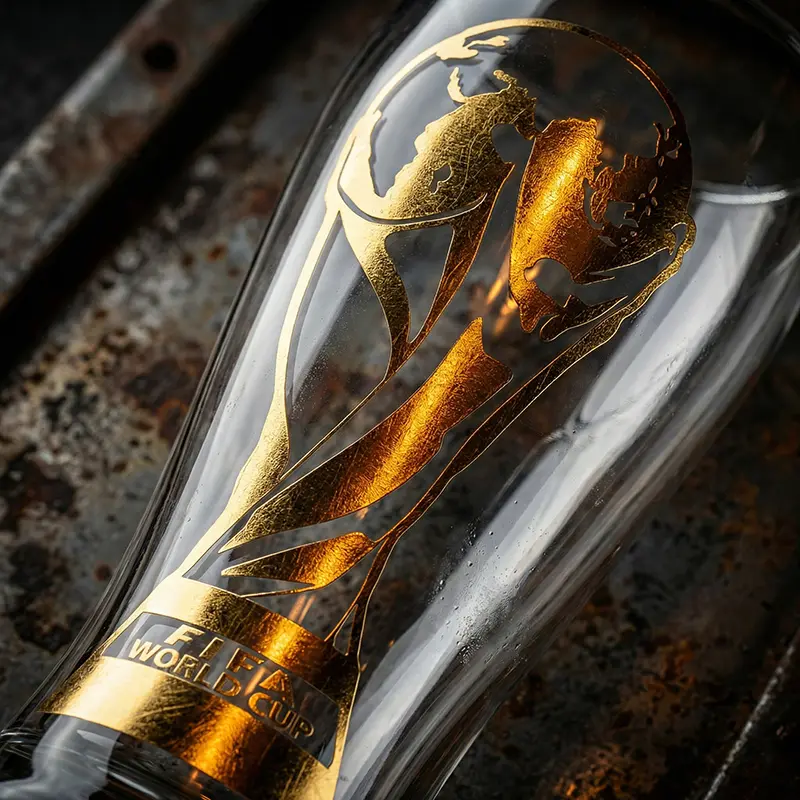 Father's Day Exclusive | 2026 FIFA World Cup Glass Set Made of premium glass with trophy-style gold trim. Suitable for gifting to boyfriends, daily home use and parties. Reusable cups with a variety of combinations to choose from,summerwins