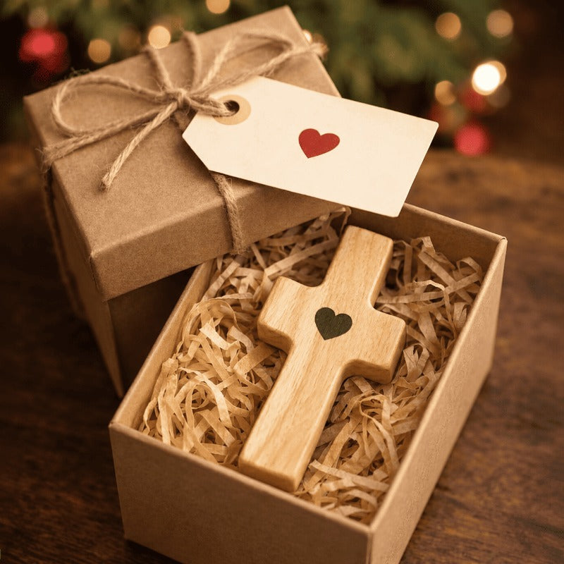 Solid Wood Handholding Cross Gifts