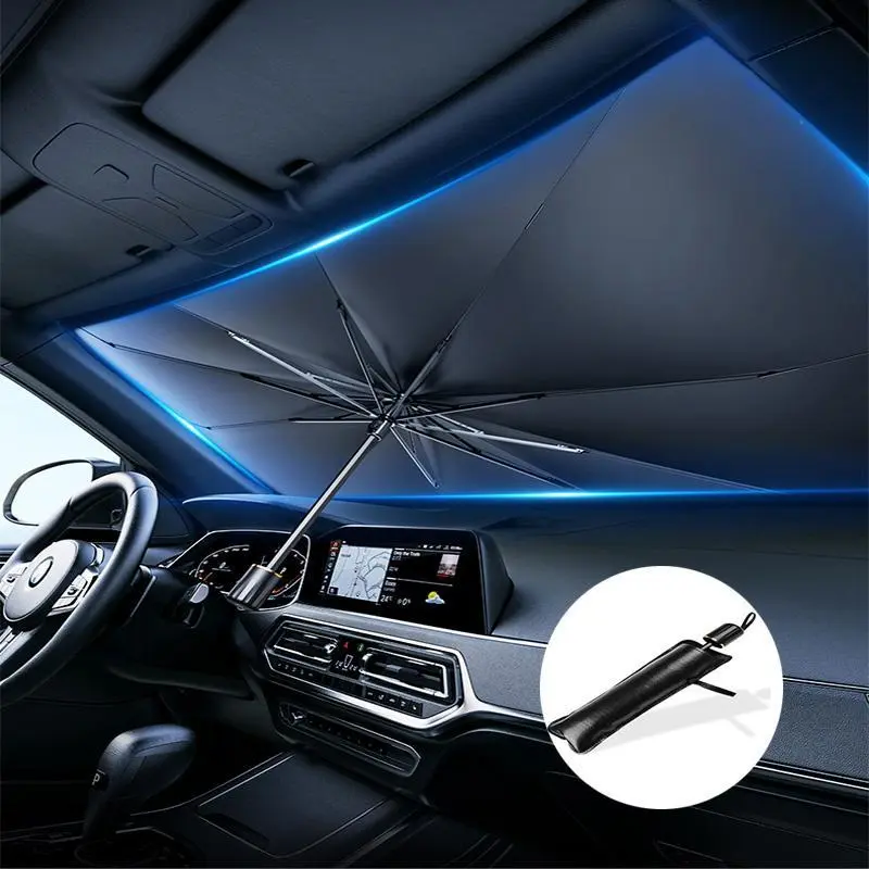 Portable Foldable Car Windshield Sunshade - Iron Material