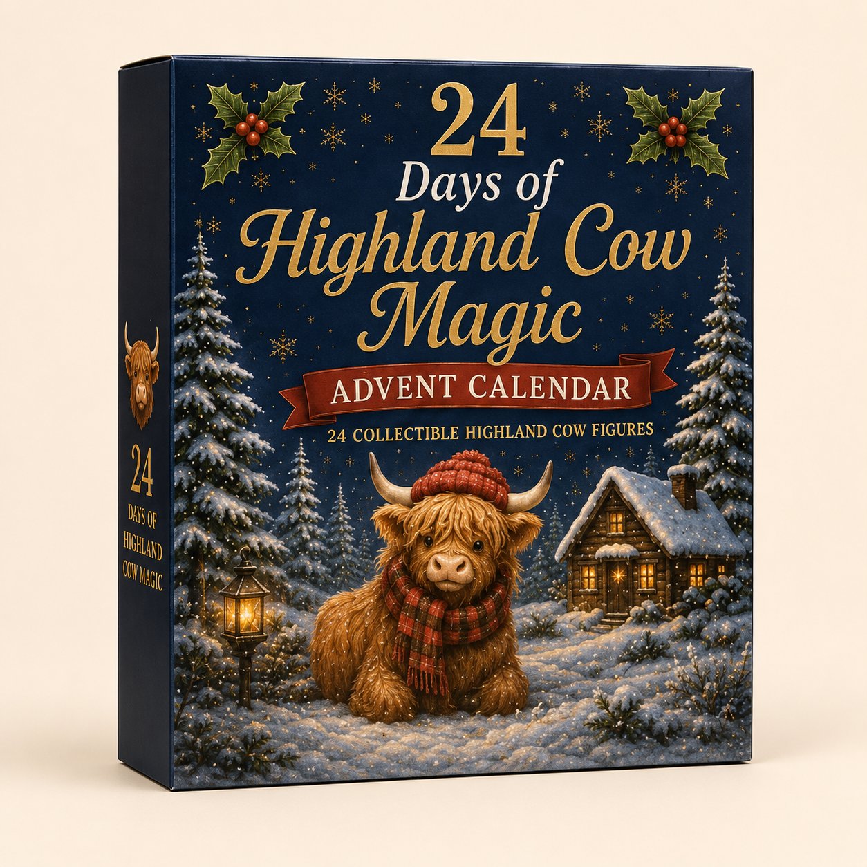 🏆Limited Time Sale 50% OFF 🎄🐮24 Days of Highland Cow Advent Calendar Christmas gifts