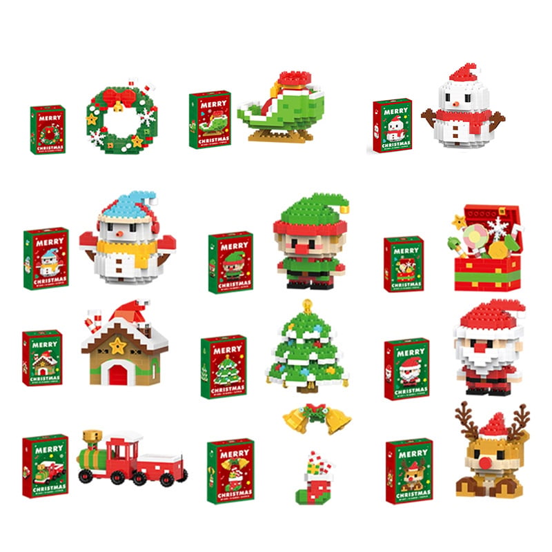 Mini Christmas Building Blocks Set