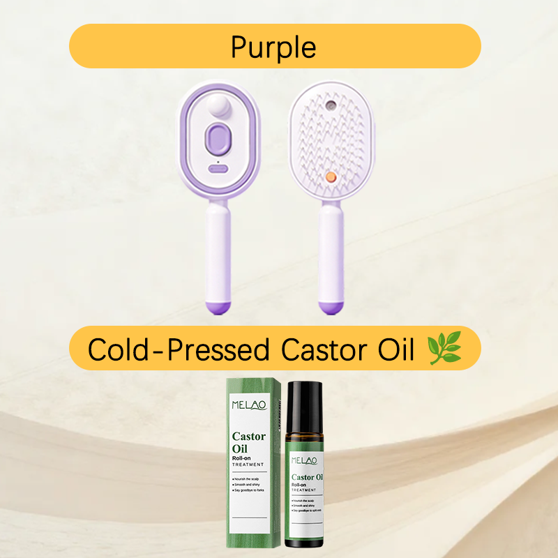 🔥ProGlide™🇬🇧 Scalp Massager Comb 💆‍♀️ – Self-Cleaning 🧼, Tangle-Free ✂️ & Frizz-Control Hair Brush with Soothing Mist Spray 💨✨ | Perfect for Dry, Brittle Hair 💧🌟