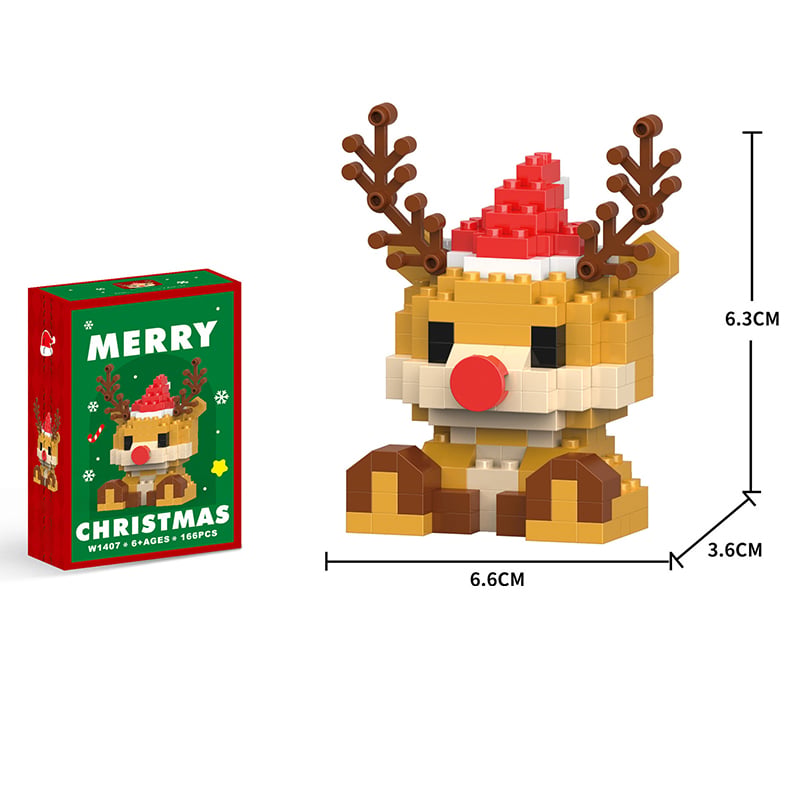 Mini Christmas Building Blocks Set