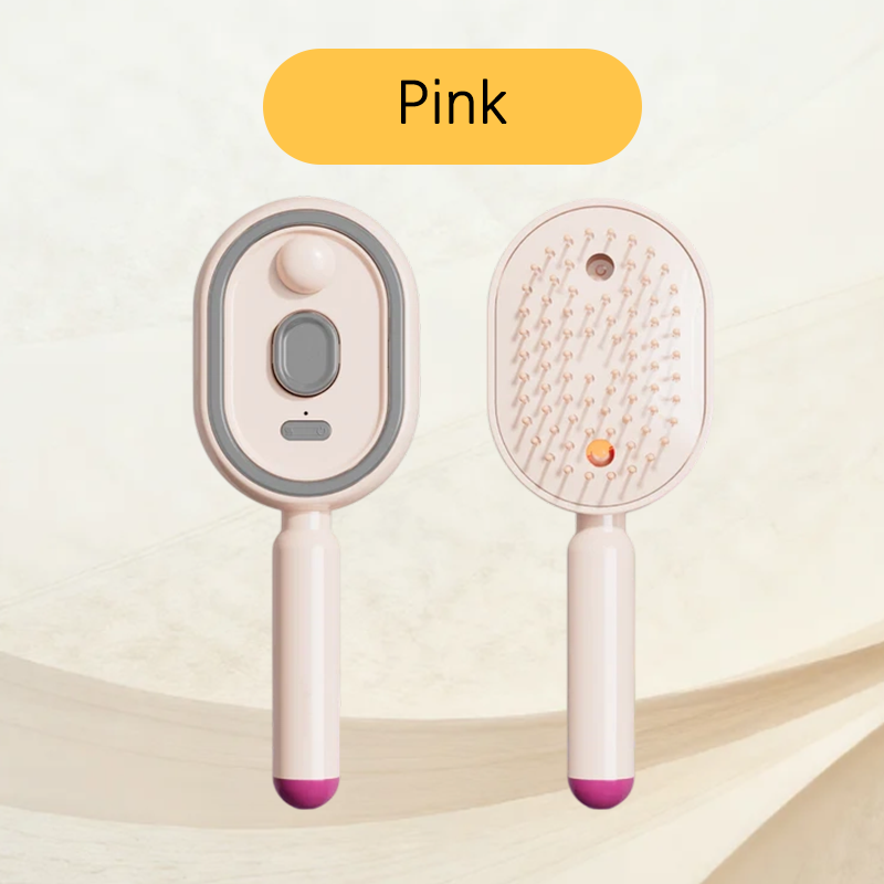 🔥ProGlide™🇬🇧 Scalp Massager Comb 💆‍♀️ – Self-Cleaning 🧼, Tangle-Free ✂️ & Frizz-Control Hair Brush with Soothing Mist Spray 💨✨ | Perfect for Dry, Brittle Hair 💧🌟
