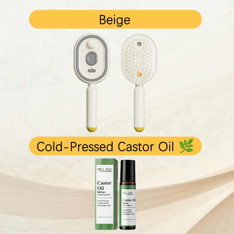 🔥ProGlide™🇬🇧 Scalp Massager Comb 💆‍♀️ – Self-Cleaning 🧼, Tangle-Free ✂️ & Frizz-Control Hair Brush with Soothing Mist Spray 💨✨ | Perfect for Dry, Brittle Hair 💧🌟