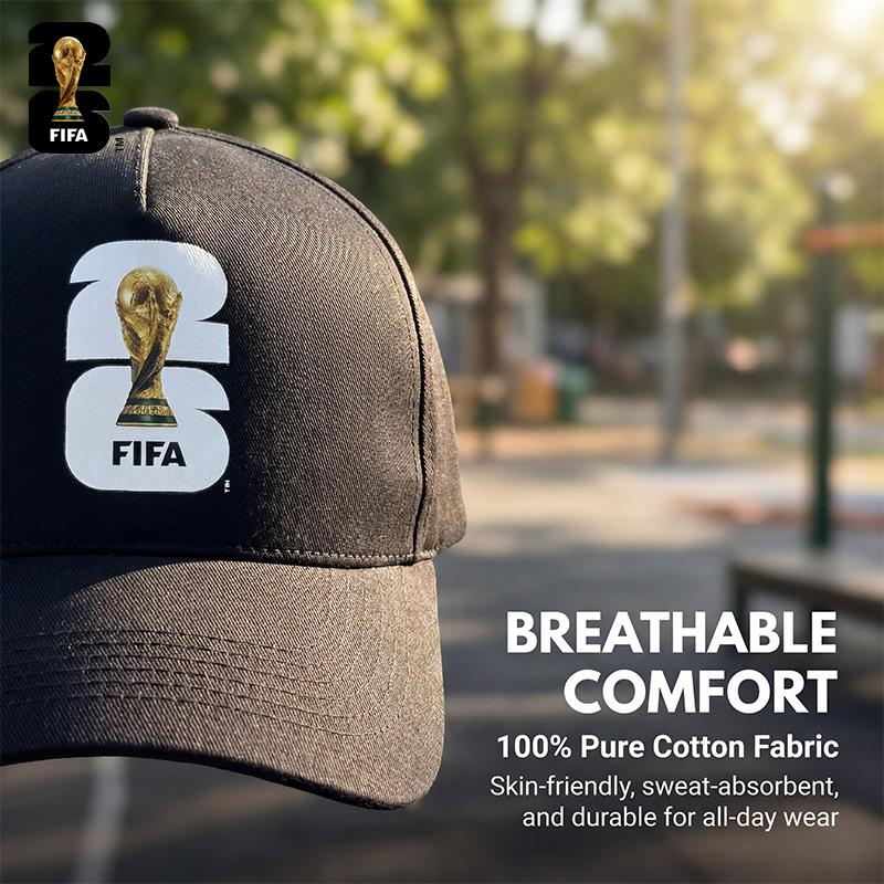 FIFA Commemorative Edition 2026 World Cup Trophy Silhouette Hat in White Green Black Collectible Fan Gear, Baseball Cap,victory cap,casual team cap