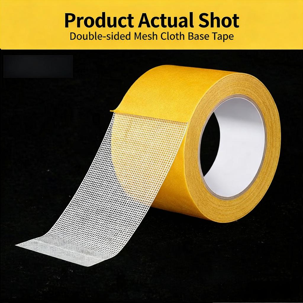 Heavy-Duty Double Sided Tape, Strong Adhesive, Waterproof & Removable, No Residue, Ideal for Carpet, Wallpaper, Balloons & Home Use