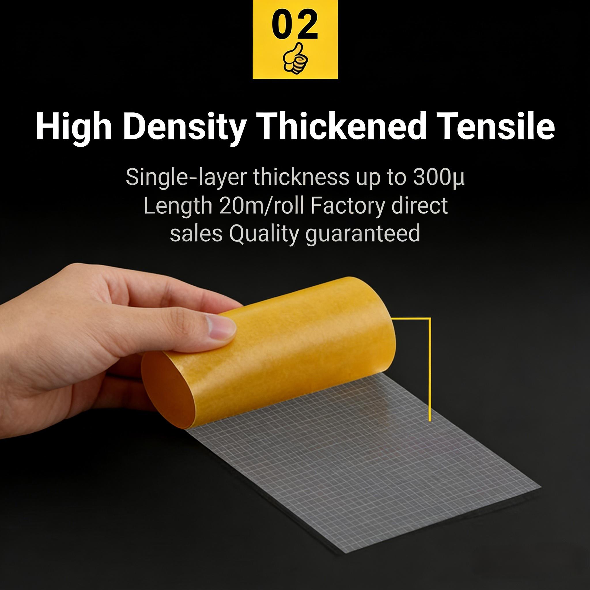 Heavy-Duty Double Sided Tape, Strong Adhesive, Waterproof & Removable, No Residue, Ideal for Carpet, Wallpaper, Balloons & Home Use